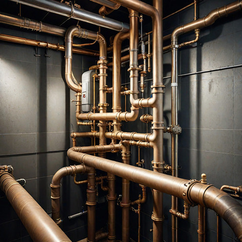 Pipe plumbing services in milton display